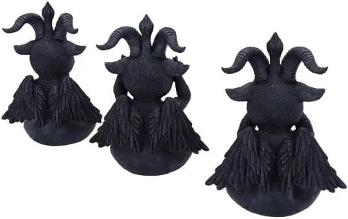 Miniatura 3 de Nemesis Now Cult Cuties Three Wise Baphoboo Negro 53in