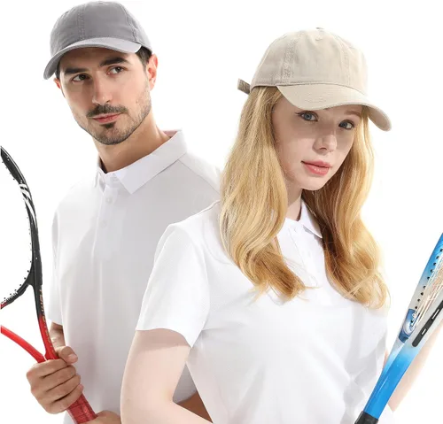 Miniatura 2 de Gorra de béisbol unisex de algodón liso en blanco para papá, ajustable, estilo vintage