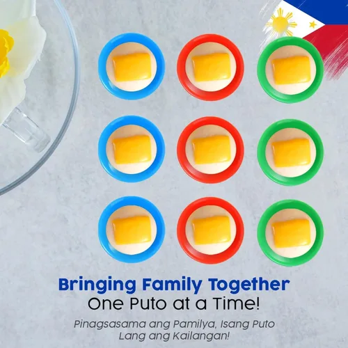 Miniatura 9 de Pequeño juego de 12 piezas de moldeador de Puto filipino (5,6 cm x 2,5 cm) - Moldeador de Kutsinta para hornear - Tazas de molde de Puto
