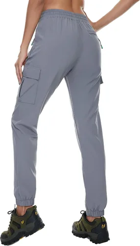 Miniatura 2 de Arunlluta Pantalones de senderismo para mujer, ligeros, de secado rápido, con bolsillos, resistentes al agua, pantalones de viaje