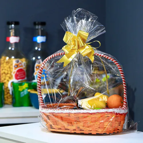 Miniatura 8 de Paquete de 100 bolsas grandes de celofán de 24 x 30 pulgadas, bolsas de regalo de celofán transparente, extra grandes de 2.3 mil, bolsas de celofán