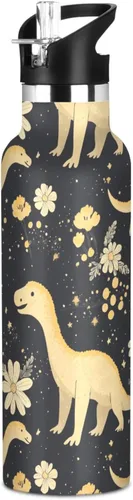 Miniatura 24 de Camouflage Gold Leakproof and BPA Free Reusable Water Bottle with Straw Lid Double-Wall Vacuum Insulation for Gym Sports 11