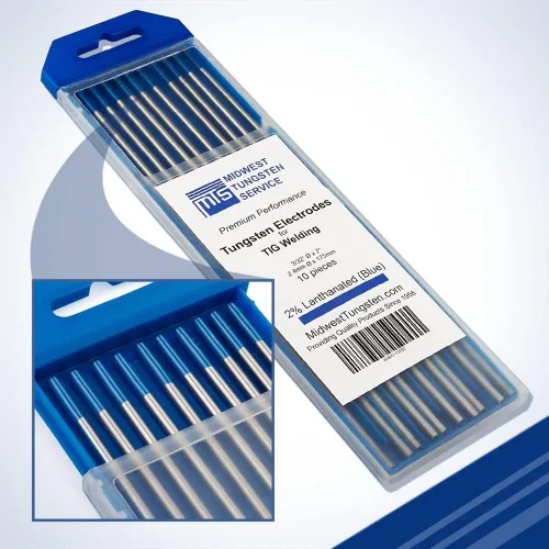 Miniatura 21 de Midwest Tungsten Service Electrodos de soldadura TIG de tungsteno paquete de 10 unidades (azul - 2% tungsteno lantanado (WL20/EWLa-2), 1/8 pulgadas