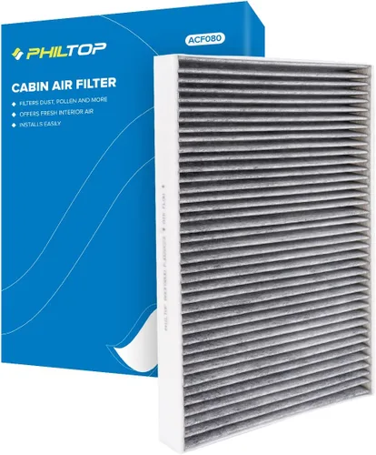 Miniatura 9 de PHILTOP Filtro de aire de cabina HEPA con carbón activado, compatible con CF10371 Cadillac CTS 2003-2013, STS 2005-2011, SRX 2004-2009, filtro