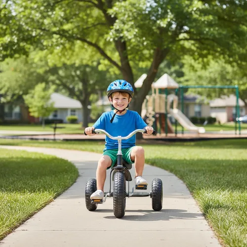 Miniatura 5 de Gener8 Triciclo de lujo para niños, con marco de acero duradero, neumáticos de goma inflables, asiento ajustable, perfecto para niños de 3 a 7 años