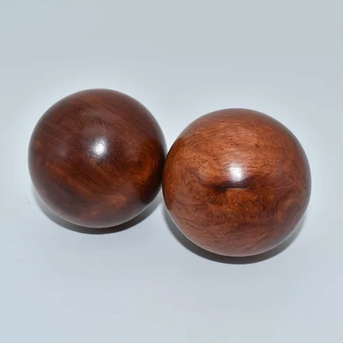 Miniatura 7 de Bolas de Baoding de 2 pulgadas para ejercicios de salud chinos, bolas de estrés de palisandro