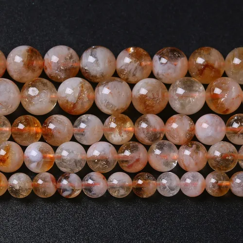 Miniatura 38 de 88 cuentas de cuarzo rutilado dorado de piedra natural de 4MM (5/32 de pulgada), gemas de grado 2A, cristal semiprecioso de actinolita, cuentas
