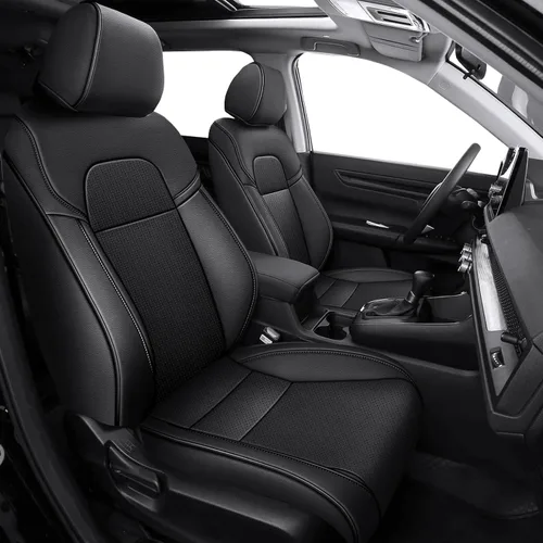 Miniatura 39 de AOMSAZTO Funda de asiento de coche para Mazda 3 2019 2020 2021 2022 2023 2024 2025 2026 – Juego completo de fundas de asiento de piel sintética