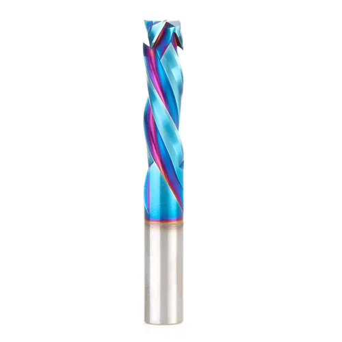 Miniatura 9 de Amana Tool Spektra Extreme Tool Life - Broca de router espiral de compresión CNC de carburo sólido, 46010-K, 3/8 D x 1-1/8 CH x 3/8 vástago x 3