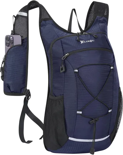 Miniatura 10 de Mochila de senderismo pequeña de 15 L Mochila de hidratación ligera para hombres y mujeres, mochila de senderismo a prueba de warterproof para Rosa