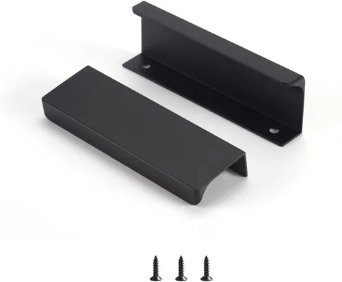 Miniatura 10 de Satanga - Tiradores de pestaña de borde para gabinetes de cocina, tiradores ocultos para cajones, manijas de puerta de montaje oculto en la parte