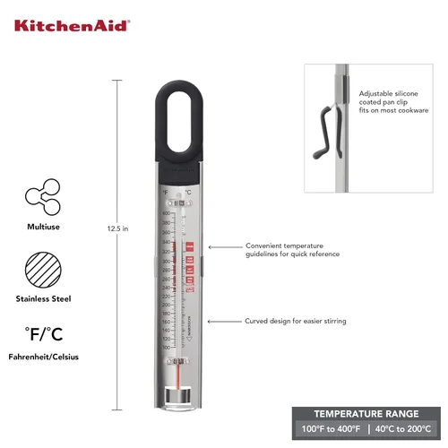 Miniatura 2 de Termómetro curvo para caramelos y freír profundo KitchenAid