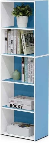 Miniatura 91 de Furinno - Estantería abierta reversible de 5 cubos, color blanco y rosado, 11069WH/PI Blanco/Rosa