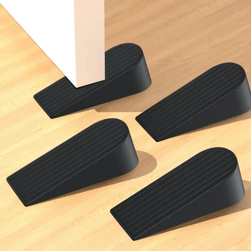 Topes de puerta grandes, topes de puerta extra grandes para huecos de la parte inferior de las puertas, tope de puerta resistente y apilable, ideal
