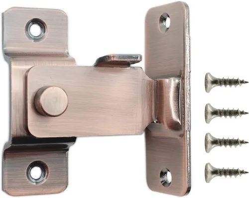 Pestillo deslizante para puerta abatible, pestillo de acero inoxidable de 90 grados, cerradura de puerta corredera de granero, puerta curva en