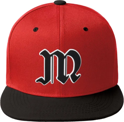 Miniatura 1029 de Daxton Gorra clásica con visera de billete plano con letras del alfabeto inglés antiguo de la A a la Z