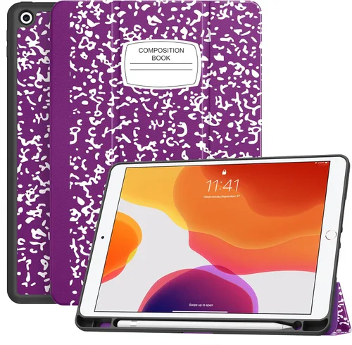 Miniatura 15 de Soke - Funda para iPad de 9ª generación 2021/8ª generación 2020/7ª generación 2019 con soporte para lápices - Funda de protección premium a prueba
