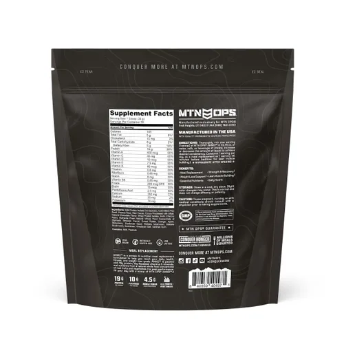 Miniatura 8 de MTN OPS Batido en polvo de reemplazo de comida de munición – 0.67 oz de proteína, 0.35 oz de linaza, 0.14 oz de alimentos integrales, frutas