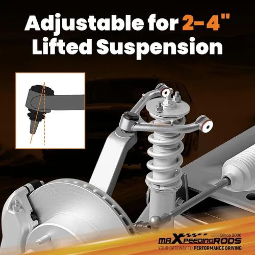 Miniatura 5 de maXpeedingrods Brazo de control superior elevado de 2-4 pulgadas para Chevy Silverado/GMC Sierra 1500 1999-2006