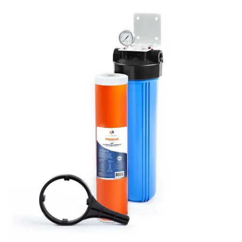 Miniatura 64 de Aquaboon 10x4.5 Carcasa para filtro de agua para toda la casa Filtro de agua certificado NSF para sistema de filtración con medidor y liberación