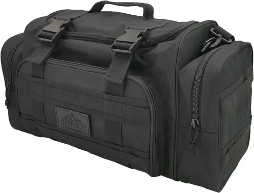 AB Tactical Series Duffle Bag Gym Travel Senderismo y Trekking Bolsa de deportes Bolsa de caza y pesca, Negro -, Bolsa de lona para exteriores