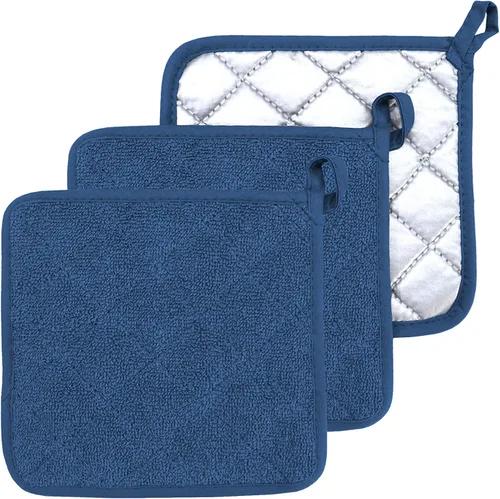 Miniatura 21 de Soporte para ollas de horno de algodón resistente al calor, agarradera de tela de toalla para cocina, guantes de horno para cocinar, cuadrado, 7 x 7