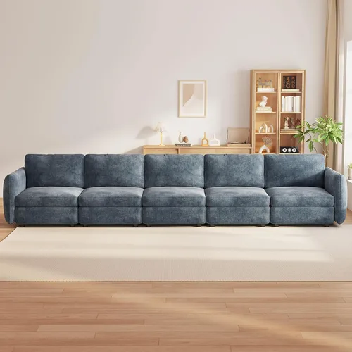 Miniatura 10 de Guyii Sofá Loveseat grande de 2 piezas, moderno asiento doble con cojines profundos, sofá convertible de 2 plazas para sala de estar, espacio