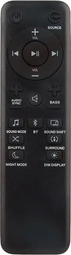 VQB1760J Reemplazo de control remoto para JBL Bar 2.1 Bar 3.1 Bar 5.1 Sistema de cine en casa