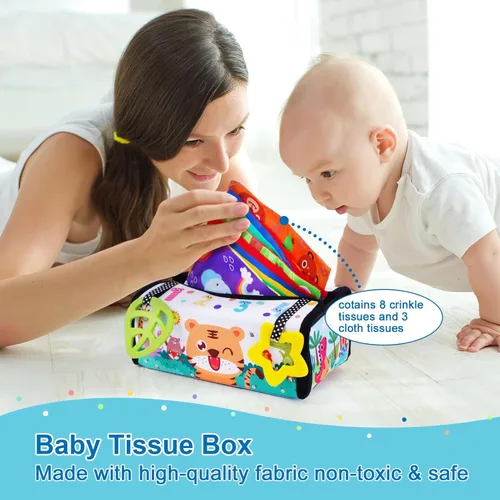 Miniatura 6 de KMTJT Juguetes Montessori para bebés de 0 a 6 meses Caja educativa de aprendizaje de juguetes de madera para bebés recién nacidos de 0 a 6 meses