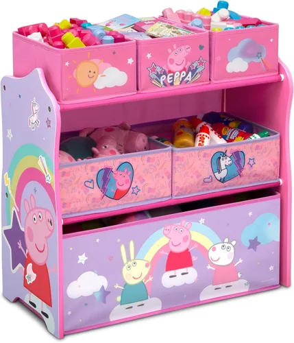 Miniatura 19 de Delta Children Design & Store Organizador de almacenamiento de juguetes de 6 compartimientos, Disney Princess