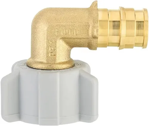 Miniatura 5 de Paquete de 2 accesorios de latón EFIELD Pex-A de expansión de flujo completo de 1/2 pulgada Pex X 1/2 pulgada NPT hembra codo giratorio, ASTM F1960