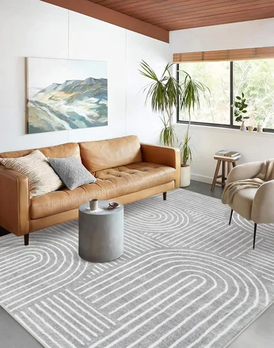 Miniatura 29 de Lahome - Alfombras abstractas de 8 x 10 para sala de estar, alfombras suaves de 8 x 10 en verde para dormitorio, alfombra antideslizante, alfombra