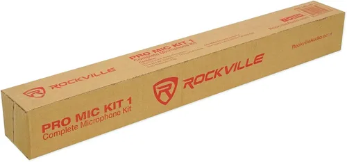 Miniatura 9 de Rockville Wired Pro Mic Kit 1 - Micrófono de metal de gama alta+soporte para micrófono+bolsa de transporte+cable, negro