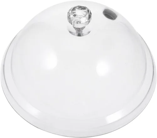 Miniatura 4 de Hemoton 2pcs cúpula de plástico para platos, vasos, cuencos, infusor Cloche, infusor accesorio tapa