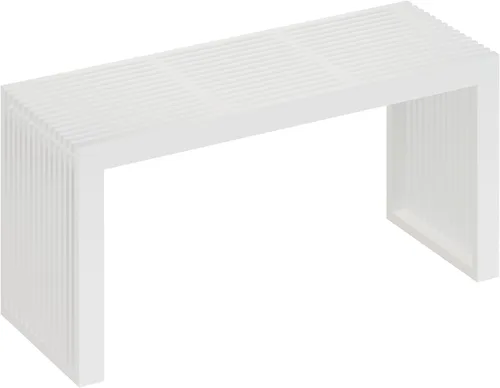 Miniatura 13 de APRTAT Banco de comedor de bambú para interiores, banco pequeño de entrada, zapatero, bancos de madera modernos para exteriores, de 17 pulgadas