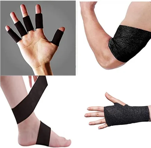 Miniatura 3 de Cinta autoadhesiva de agarre para tatuajes de 2 pulgadas x 5 yardas, vendaje cohesivo para deportes y primeros auxilios, cinta elástica autoadhesiva
