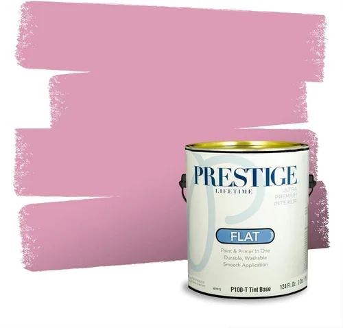 Miniatura 400 de Prestige Paints Pintura exterior e imprimación en uno, 1 galón, plano, coincidencia comparable de Valspar* Amber Rose*