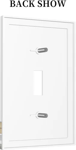 Miniatura 455 de Placa Decorativa de Pared de Granja Rústica con Cuerno de Madera para Puerta de Granero 1 Banda Duplex Cubiertas de Toma Eléctrica Soltera