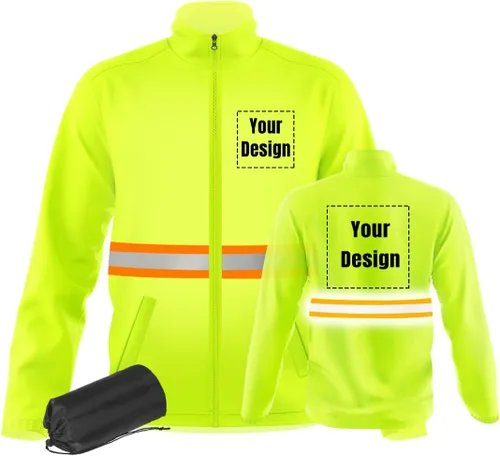 Miniatura 13 de Chaquetas de seguridad ligeras y finas de trabajo reflectantes de alta visibilidad para requisitos particulares su logotipo