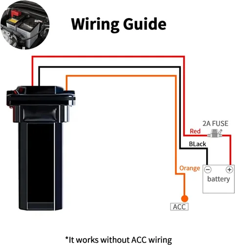 Miniatura 3 de Rastreador GPS con cable para vehículos, sin cargo mensual, sin suscripción, seguimiento en tiempo real, SIM 4G y datos incluidos, historial