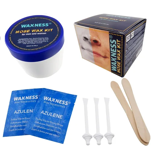 Miniatura 11 de Waxness Barbero - Juego de cera dura de acero para microondas, 8.45 fl oz (8.5 fl oz), cera dura sin tachuelas para el aseo de los hombres, eficaz