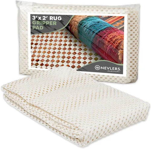 Miniatura 25 de Nevlers Almohadilla antideslizante de 2 x 10 pies Agarre antideslizante de PVC de tejido abierto para suelos de madera dura y otras superficies