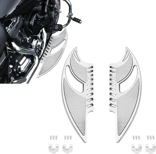 Miniatura 11 de Pisos Amplios para Motocicleta para Conductor y Pasajero Estriberas Frontales y Traseras para Harley Touring, Electra Glide, Road Glide, Road