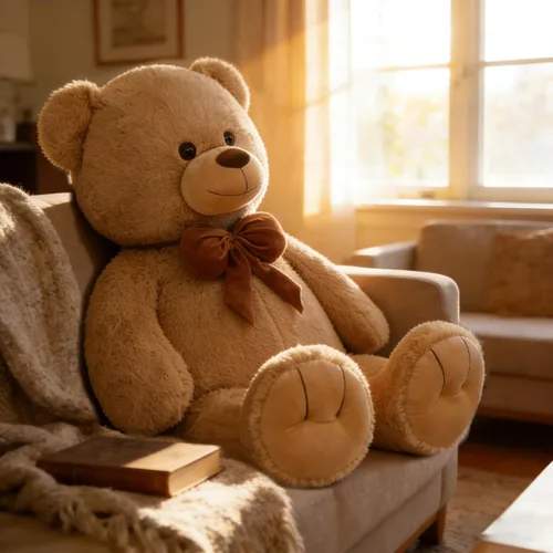 Miniatura 4 de MaoGoLan Oso de peluche gigante de 47 pulgadas, gran oso de peluche clásico para novia, novio, niños, 4 pies grande de peluche para decoración