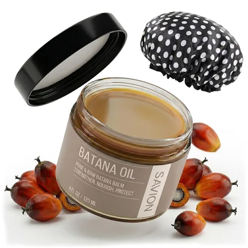 SAVION Aceite de batana crudo para el crecimiento del cabello, pasta de aceite de batana orgánica 100% pura sin refinar, tratamiento natural para