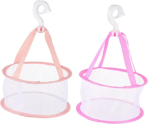Miniatura 10 de 2 cestas de red de secado de hojaldre de maquillaje y colgador de brochas, herramienta de secado de malla para brochas y esponjas de maquillaje