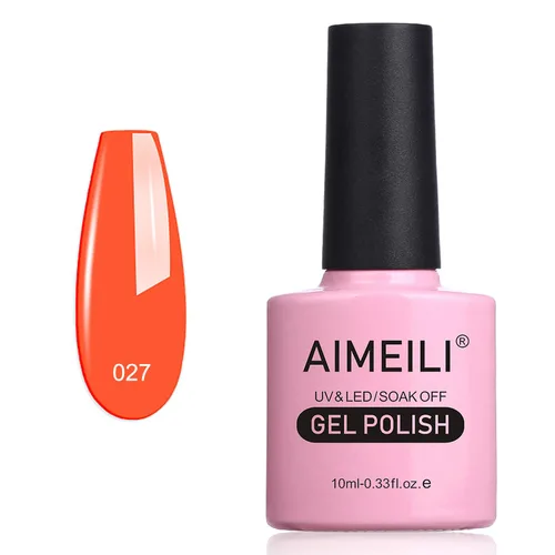 Miniatura 31 de AIMEILI Esmalte de uñas de gel sin crueldad, vegano, gel para uñas removible UV LED sin hema, arte de uñas nude, color rosa nude (022), 0.3 fl oz