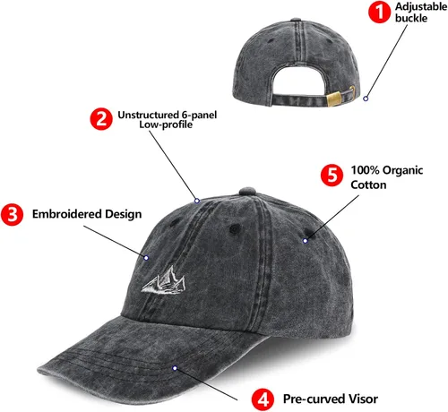 Miniatura 3 de DASMINI Gorra de béisbol unisex para papá, diseño de algodón suave lavado, sin estructura, para exteriores, para montaña