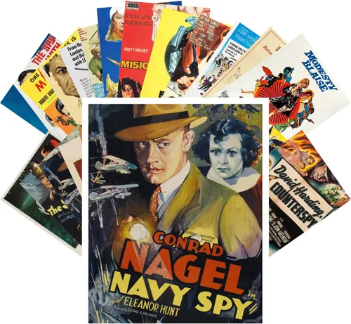 Miniatura 19 de PIXILUV Postales vintage 24 piezas Vintage SciFi Comic Book Art Magazine Covers Negro