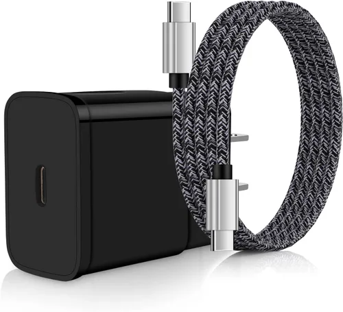 Cargador rápido tipo C de 25 W USB C para Moto Razr 2024 2025 2026, Razr 70 Ultra/70+, Edge 60 Stylus/Moto G Play 2026 2024/G Power/G Stylus/G